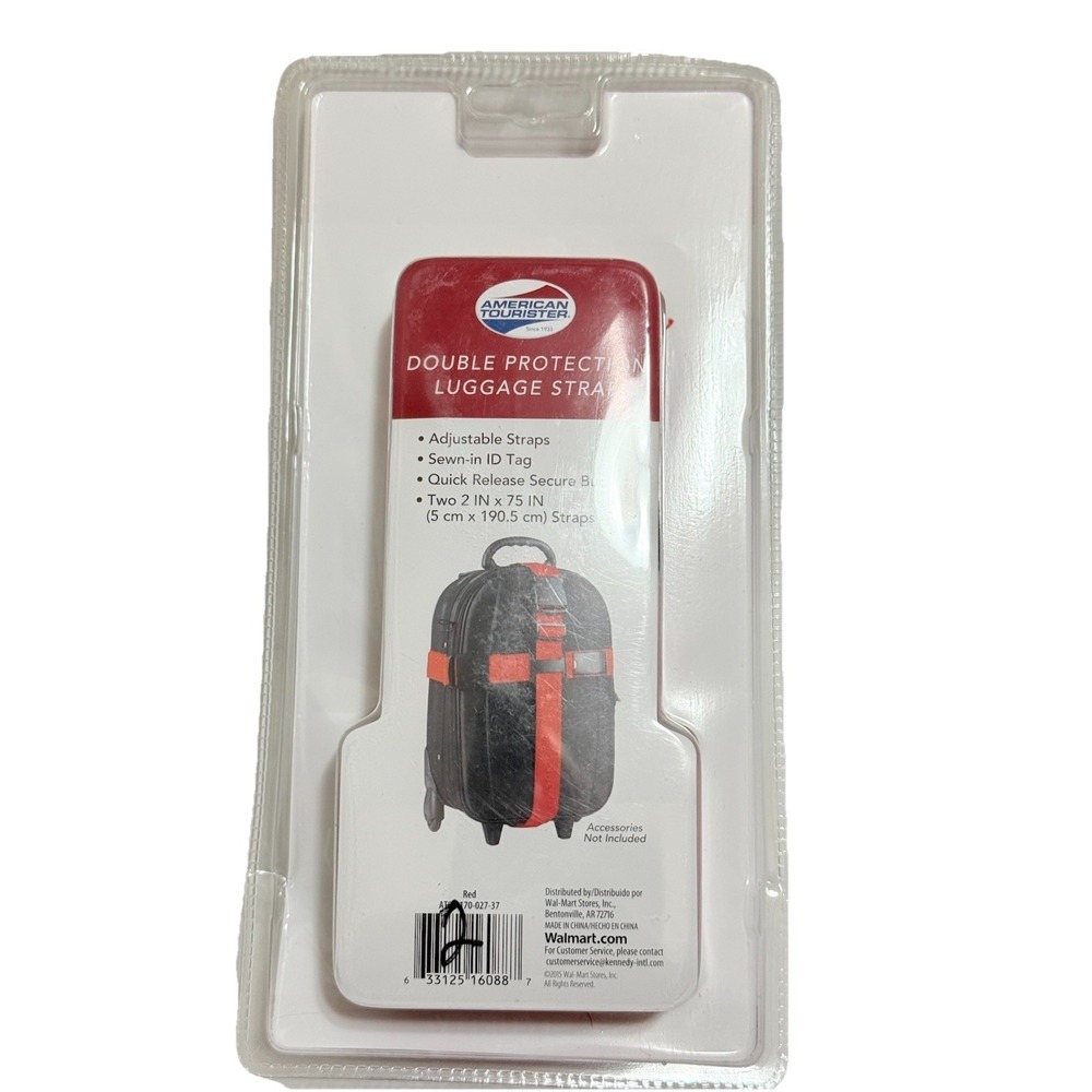 NIB American Tourister Double Protection Luggage Strap Travel Flying Vacation...